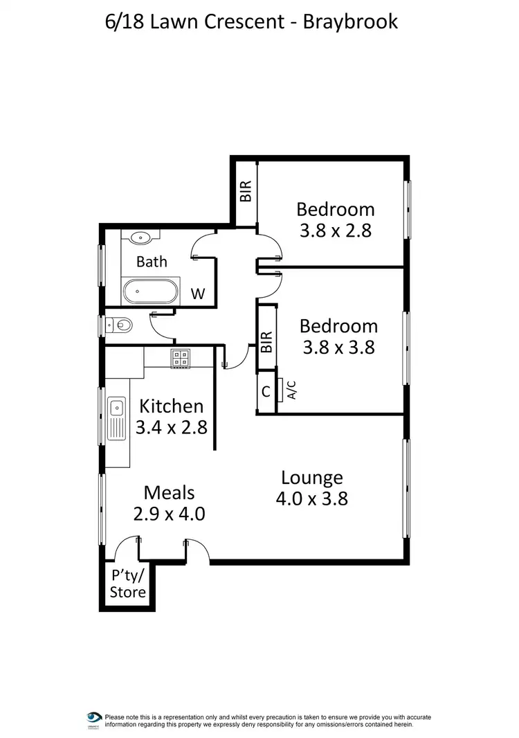 Floorplan of Homely house listing, 6/18 Lawn Crescent, Braybrook VIC 3019