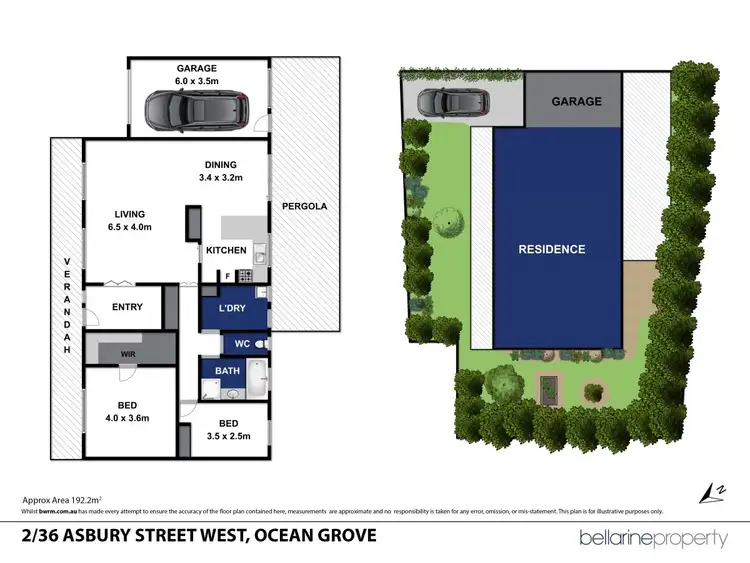 Floorplan of Homely unit listing, 2/36 Asbury Street West, Ocean Grove VIC 3226