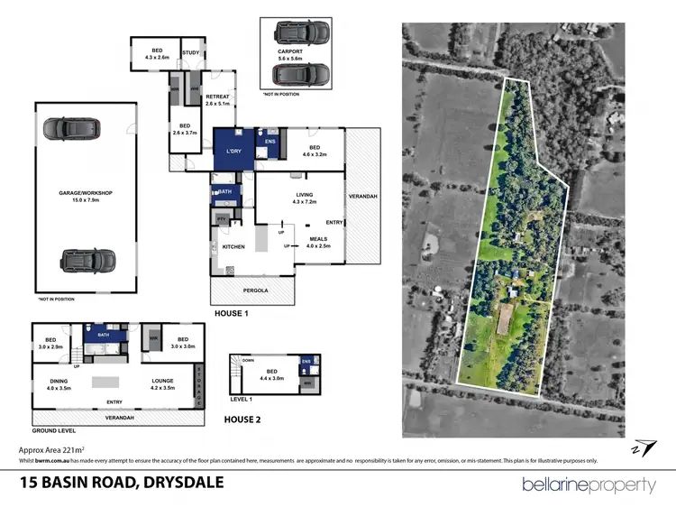 Floorplan of Homely rural property listing, 15 Basin Road, Drysdale VIC 3222