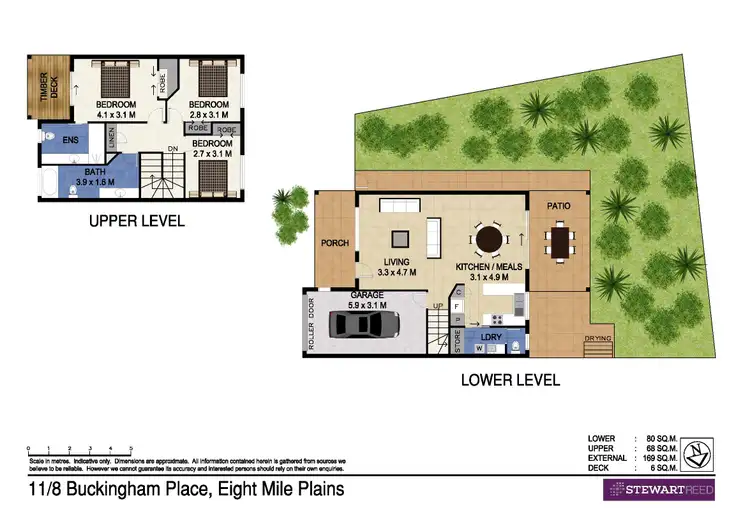 Floorplan of Homely townhouse listing, 11/8 Buckingham Place, Eight Mile Plains QLD 4113