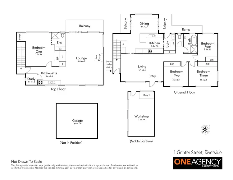 Floorplan of Homely house listing, 1 Grinter Street, Riverside TAS 7250
