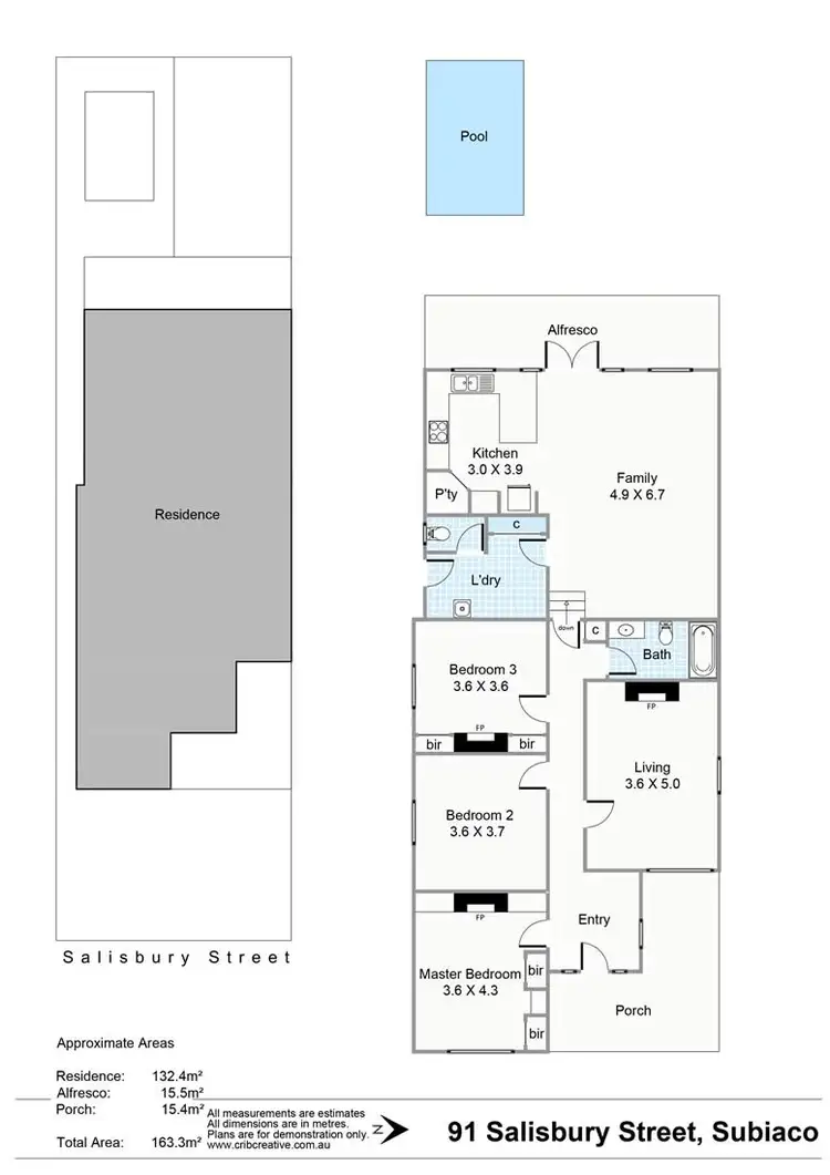Floorplan of Homely house listing, 91 Salisbury Street, Subiaco WA 6008