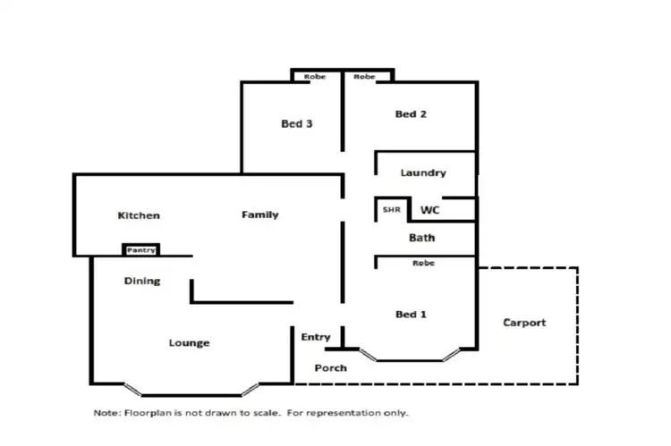 Floorplan of Homely house listing, 25 Montrose Circle, Camillo WA 6111