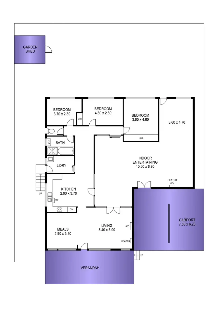 Floorplan of Homely house listing, 7 Sea View Road, Para Hills SA 5096