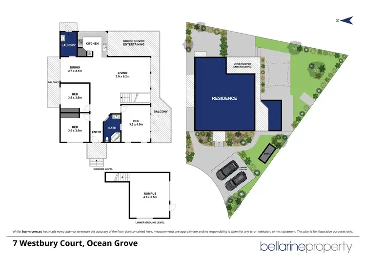 Floorplan of Homely house listing, 7 Westbury Court, Ocean Grove VIC 3226