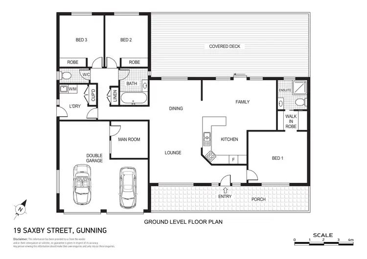 Floorplan of Homely house listing, 19 Saxby Street, Gunning NSW 2581