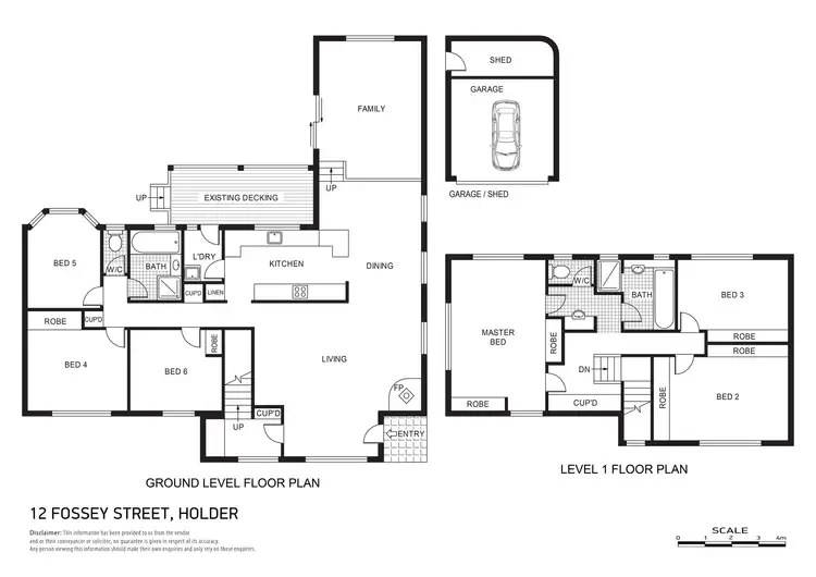 Floorplan of Homely house listing, 12 Fossey Street, Holder ACT 2611