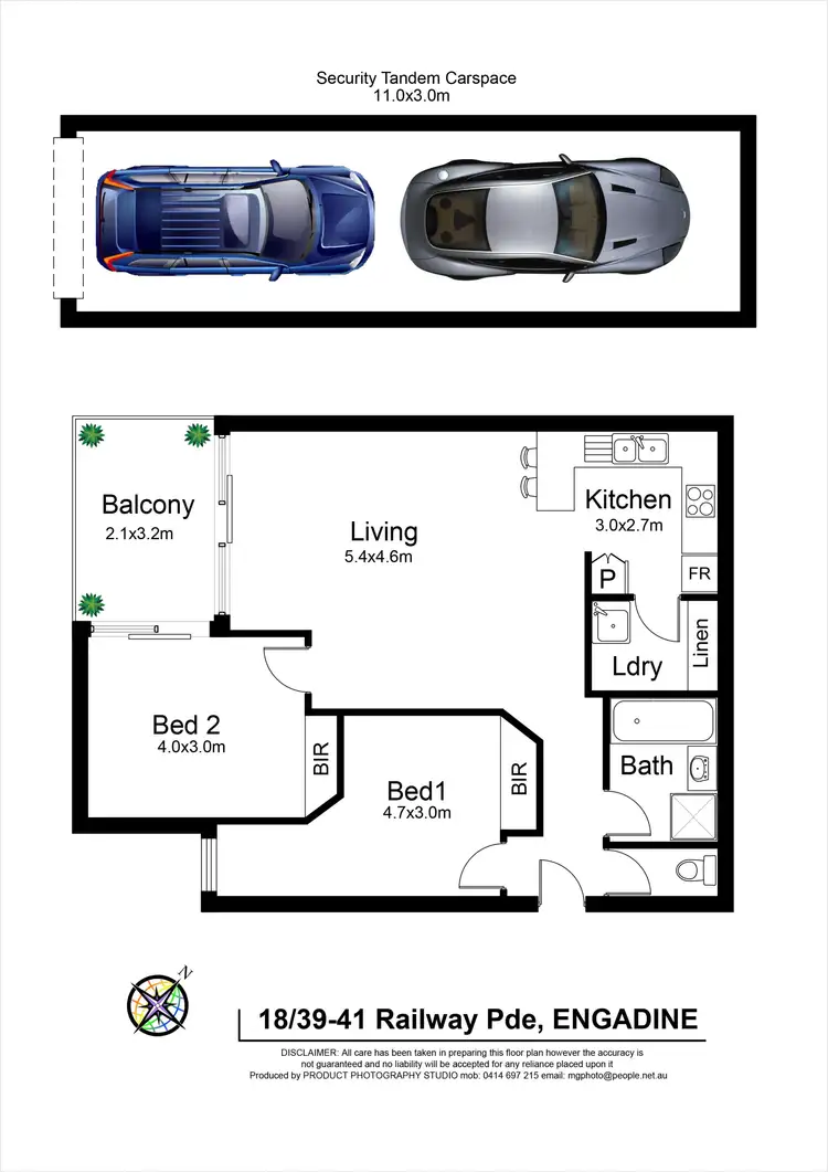 Floorplan of Homely unit listing, 18/39-41 Railway Parade, Engadine NSW 2233