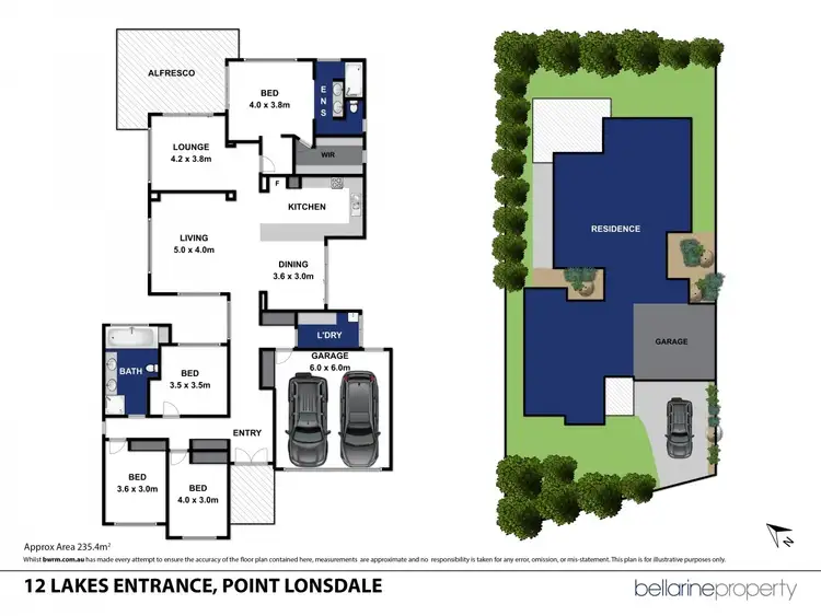 Floorplan of Homely house listing, 12 Lakes Entrance, Point Lonsdale VIC 3225