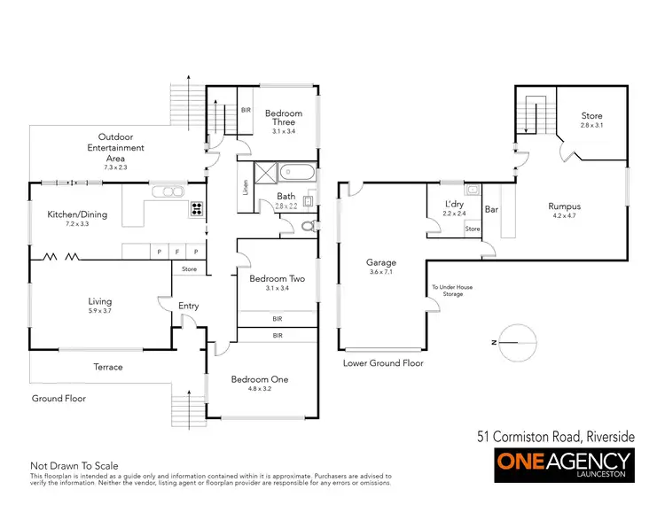 Floorplan of Homely house listing, 51 Cormiston Road, Riverside TAS 7250