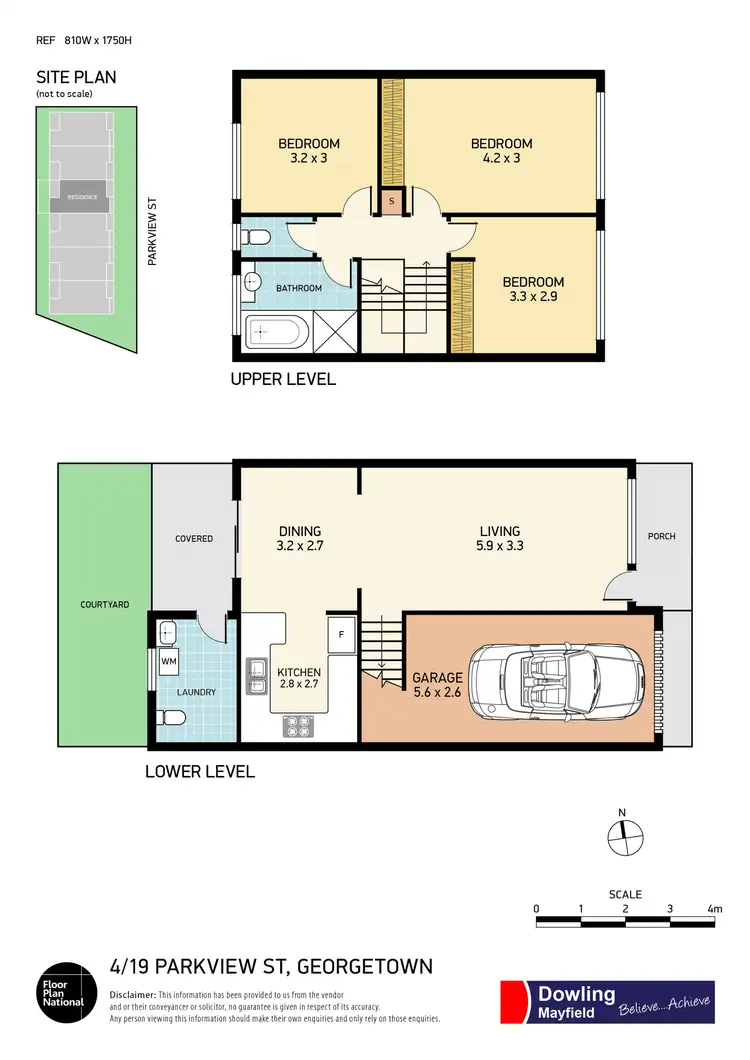 Floorplan of Homely townhouse listing, 4/19 Parkview Street, Georgetown NSW 2298