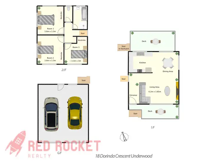 Floorplan of Homely house listing, 18 Dorinda Crescent, Underwood QLD 4119