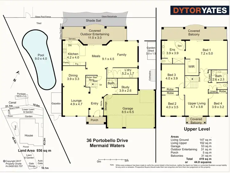 Floorplan of Homely house listing, 36 Portobello Drive, Mermaid Waters QLD 4218