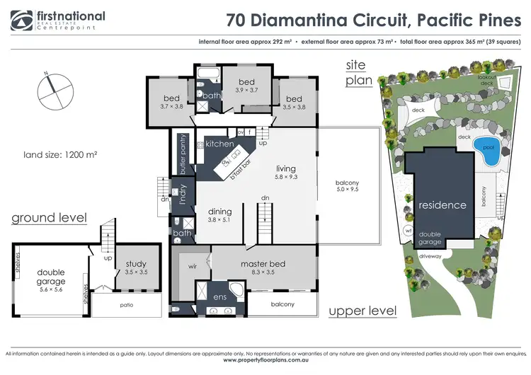 Floorplan of Homely house listing, 70 Diamantina Circuit, Pacific Pines QLD 4211