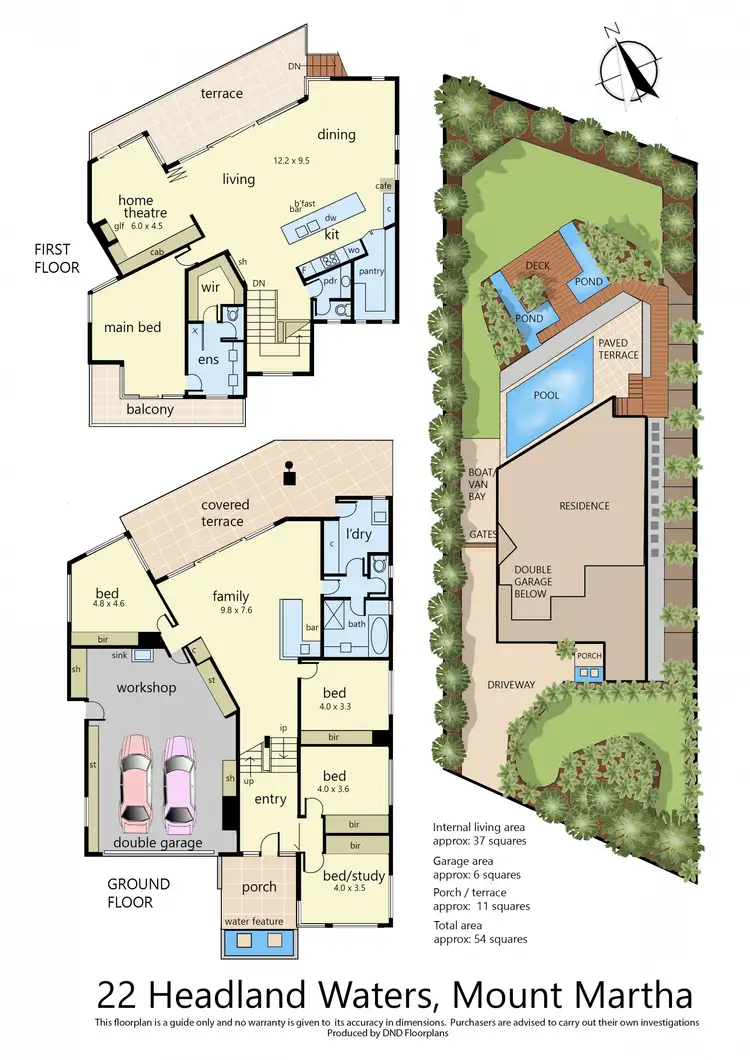 Floorplan of Homely house listing, 22 Headland Waters, Mount Martha VIC 3934