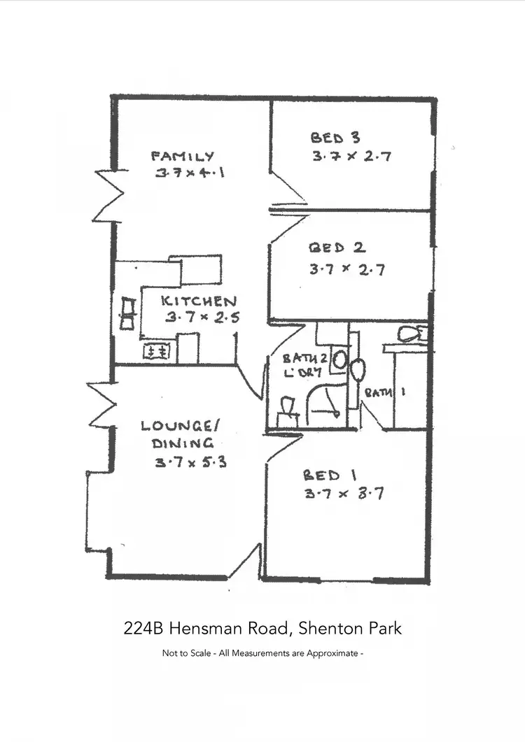 Floorplan of Homely house listing, 224B Hensman Road, Shenton Park WA 6008