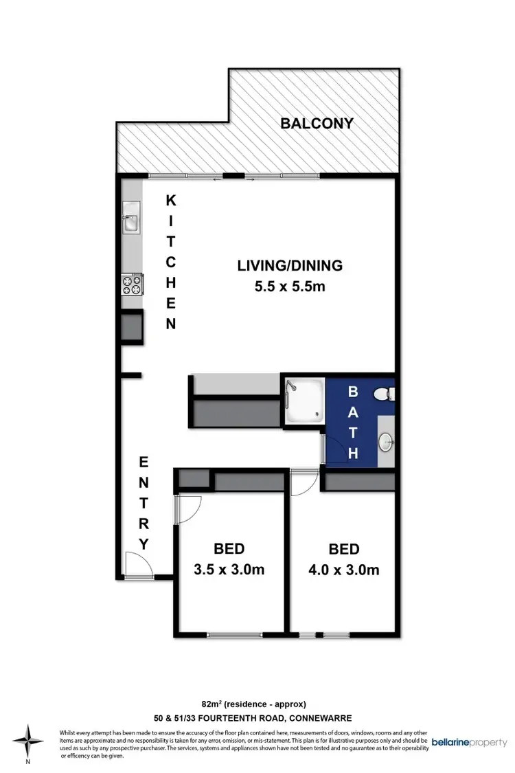 Floorplan of Homely unit listing, 51/33 Fourteenth Road, Barwon Heads VIC 3227