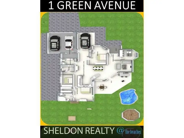 Floorplan of Homely house listing, 1 GREEN AVENUE, Kewarra Beach QLD 4879