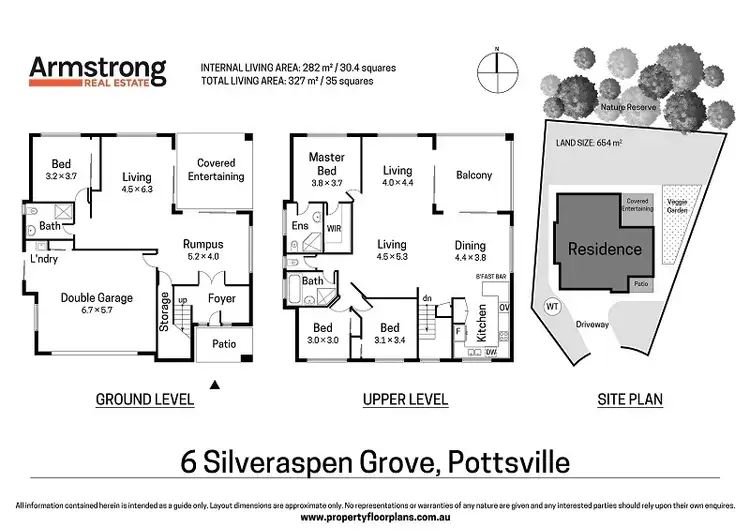 Floorplan of Homely house listing, 6 Silveraspen Grove, Pottsville NSW 2489