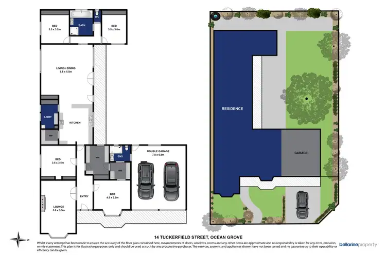 Floorplan of Homely house listing, 14 Tuckfield Street, Ocean Grove VIC 3226