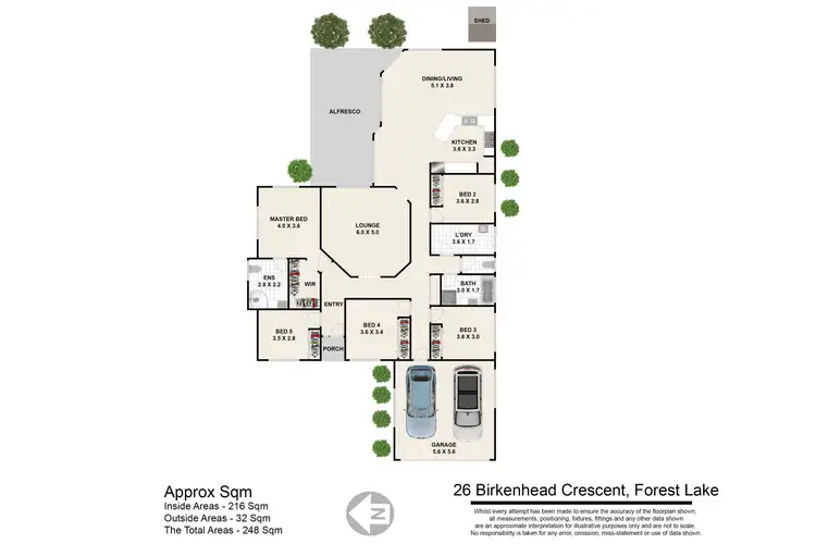 Floorplan of Homely house listing, 26 Birkenhead Crescen, Forest Lake QLD 4078