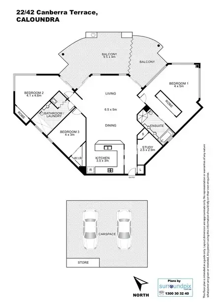 Floorplan of Homely unit listing, 22/42 Canberra Terrace, Caloundra QLD 4551