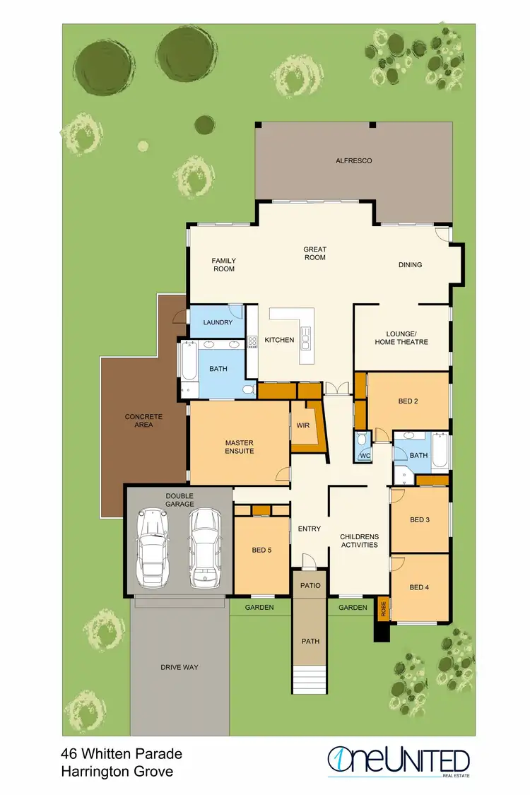 Floorplan of Homely house listing, 46 Whitten Parade, Harrington Park NSW 2567