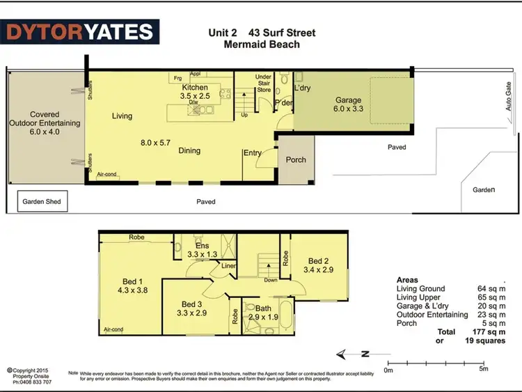 Floorplan of Homely townhouse listing, 2/43 Surf Street, Mermaid Beach QLD 4218