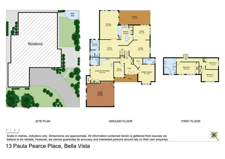 Floorplan of Homely house listing, 13 Paula Pearce Place, Bella Vista NSW 2153