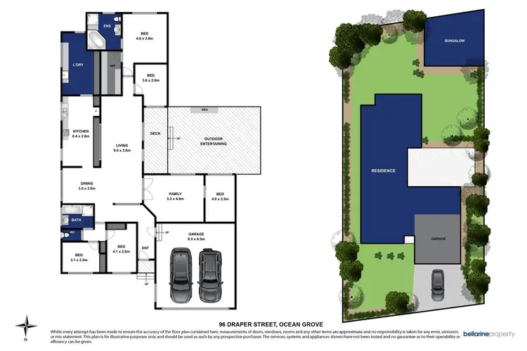 Floorplan of Homely house listing, 96 Draper Street, Ocean Grove VIC 3226