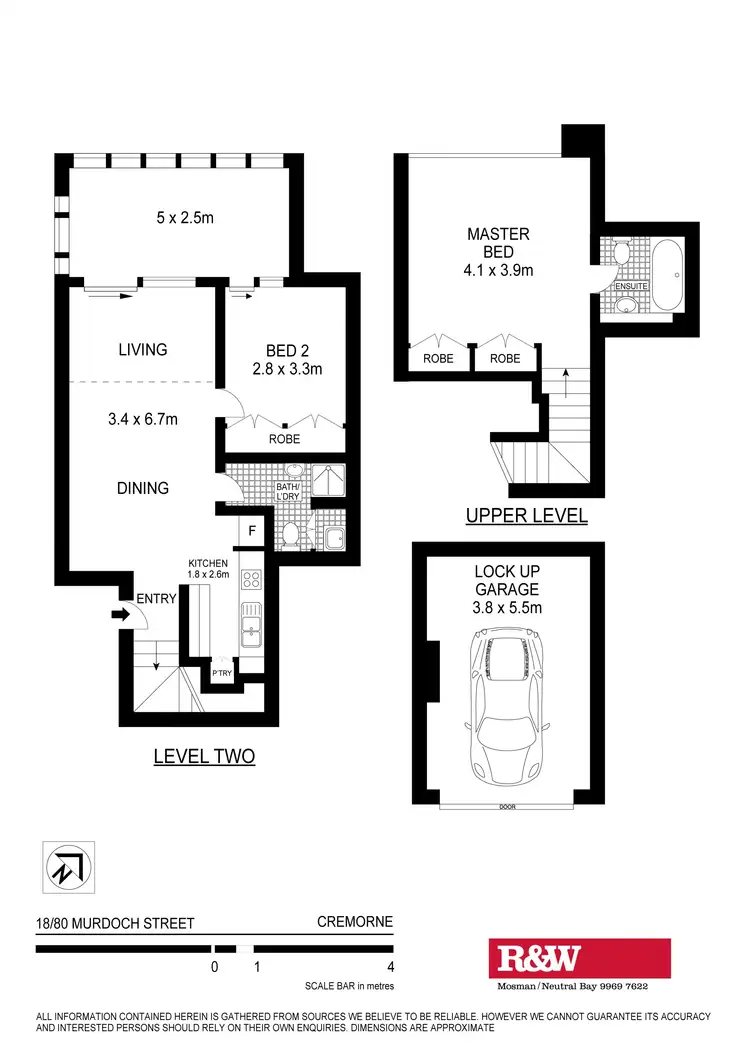 Floorplan of Homely apartment listing, 18/80 Murdoch Street, Cremorne NSW 2090