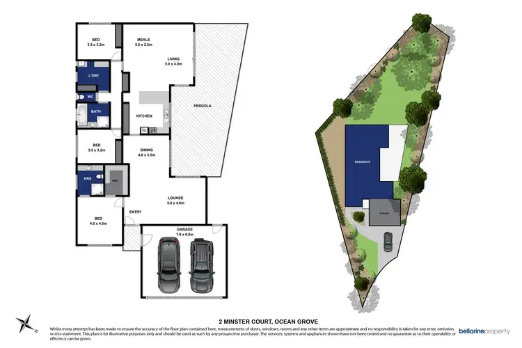 Floorplan of Homely house listing, 2 Minster Court, Ocean Grove VIC 3226