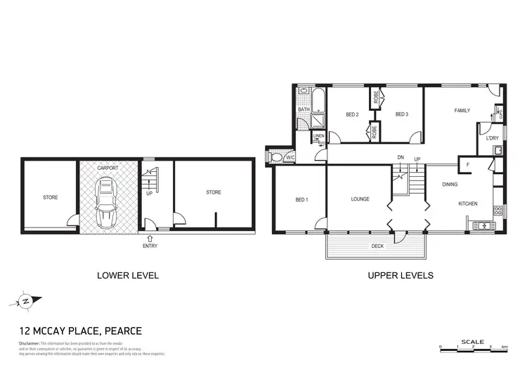 Floorplan of Homely house listing, 12 McCay Place, Pearce ACT 2607