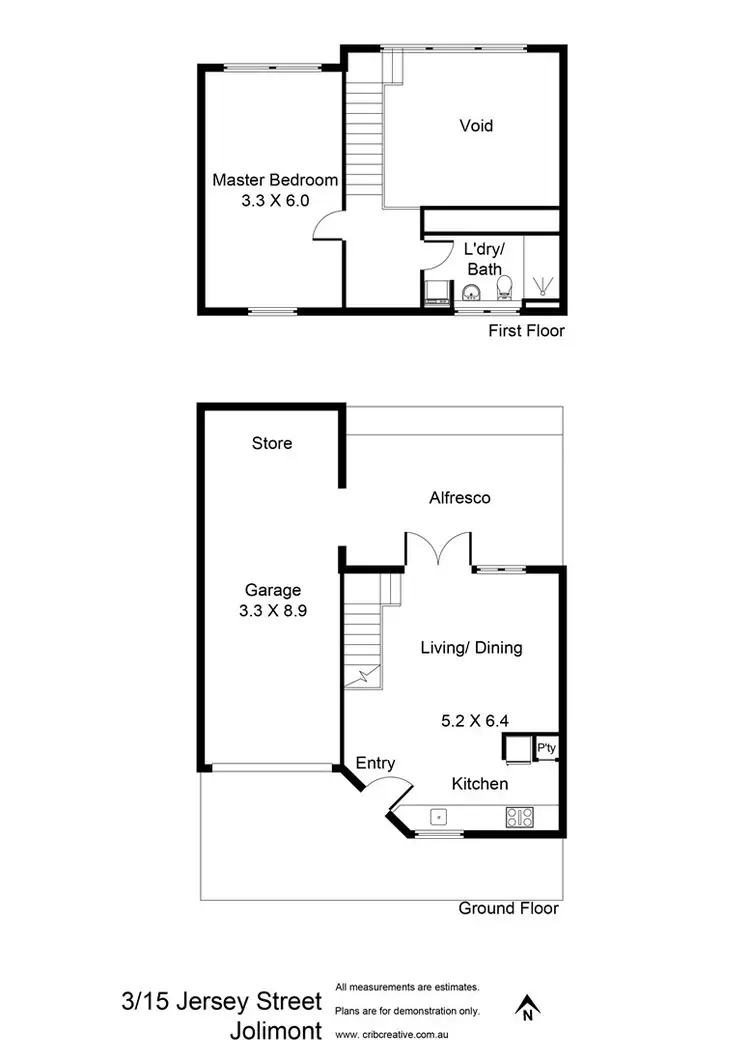 Floorplan of Homely townhouse listing, 3/15 Jersey Street, Jolimont WA 6014