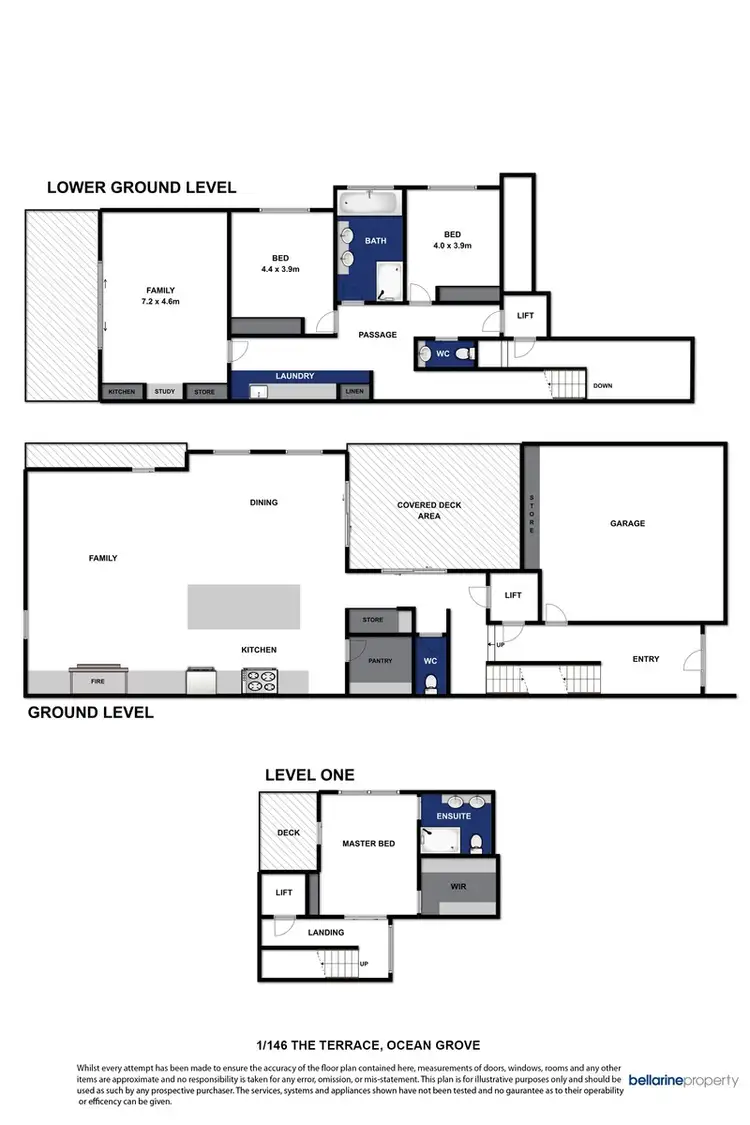 Floorplan of Homely townhouse listing, 1&2/146 The Terrace, Ocean Grove VIC 3226