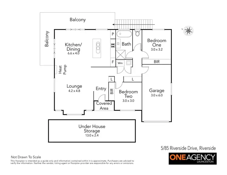 Floorplan of Homely townhouse listing, 5/85 Riverside Drive, Riverside TAS 7250