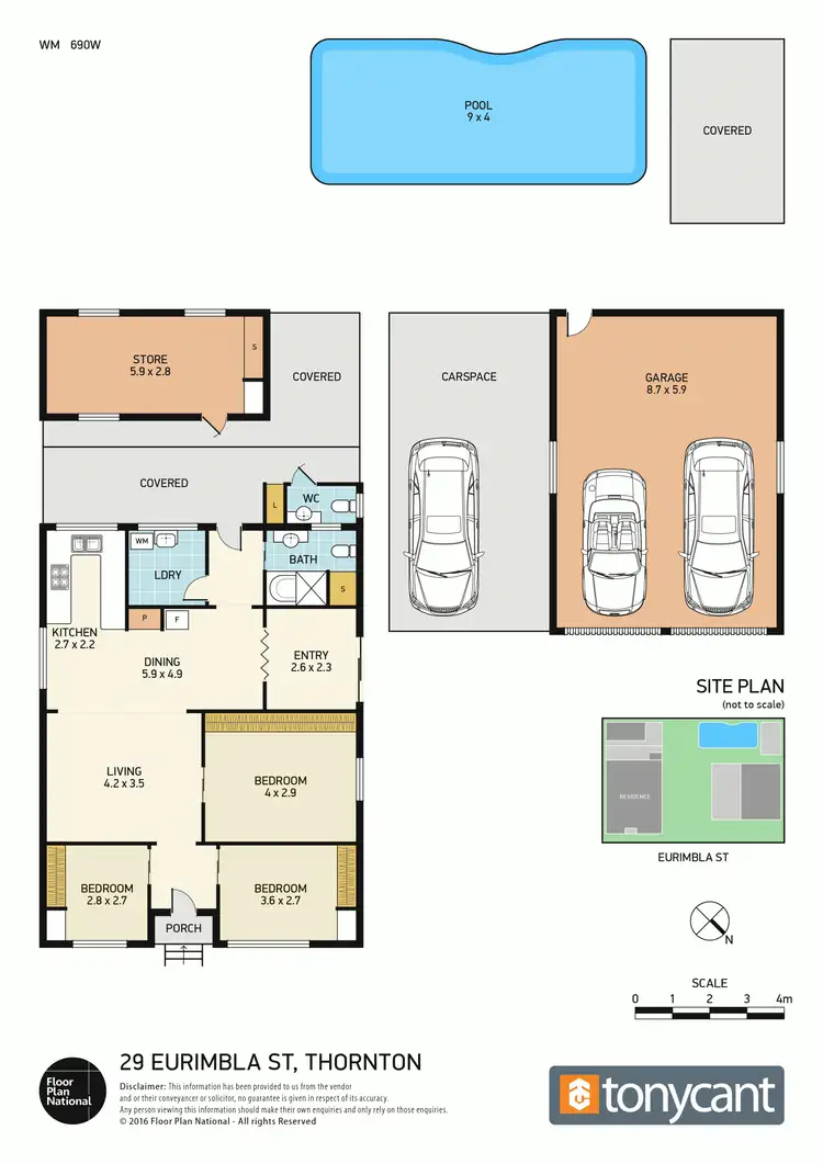 Floorplan of Homely house listing, 29 Eurimbla Street, Thornton NSW 2322