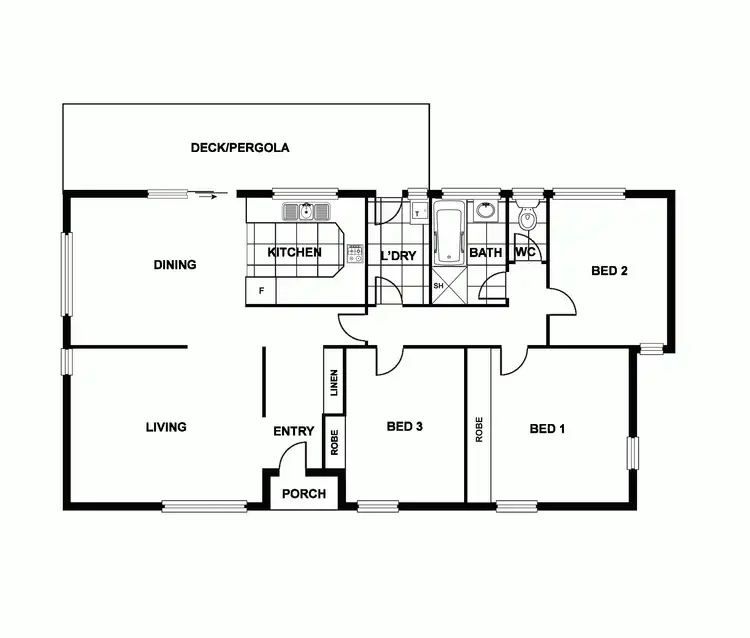 Floorplan of Homely house listing, 3 Lazarus Place, Wanniassa ACT 2903