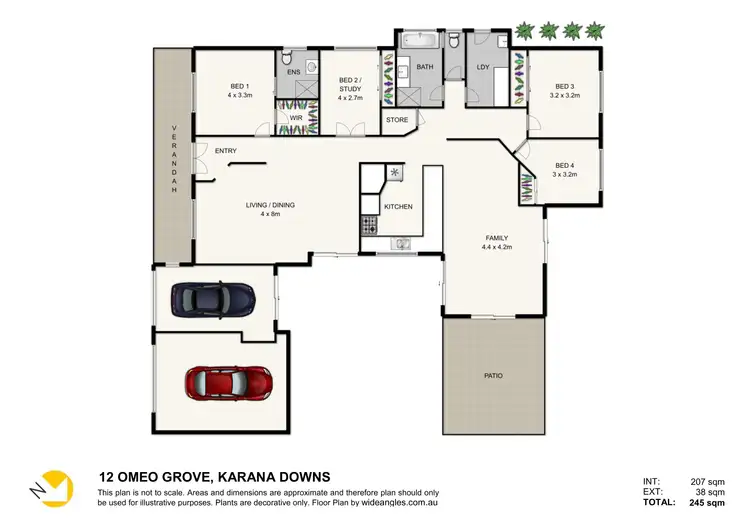 Floorplan of Homely house listing, 12 Omeo Grove, Karana Downs QLD 4306