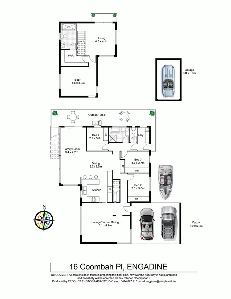 Floorplan of Homely house listing, 16 Coombah Place, Engadine NSW 2233