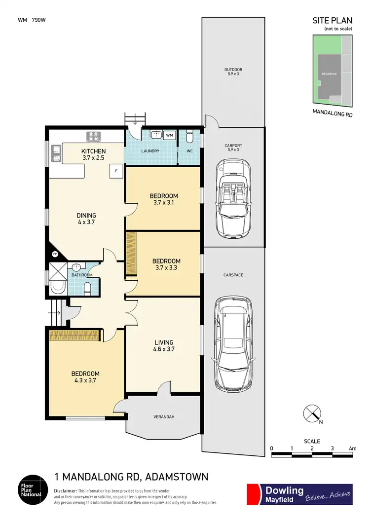 Floorplan of Homely house listing, 1 Mandalong Road, Adamstown NSW 2289