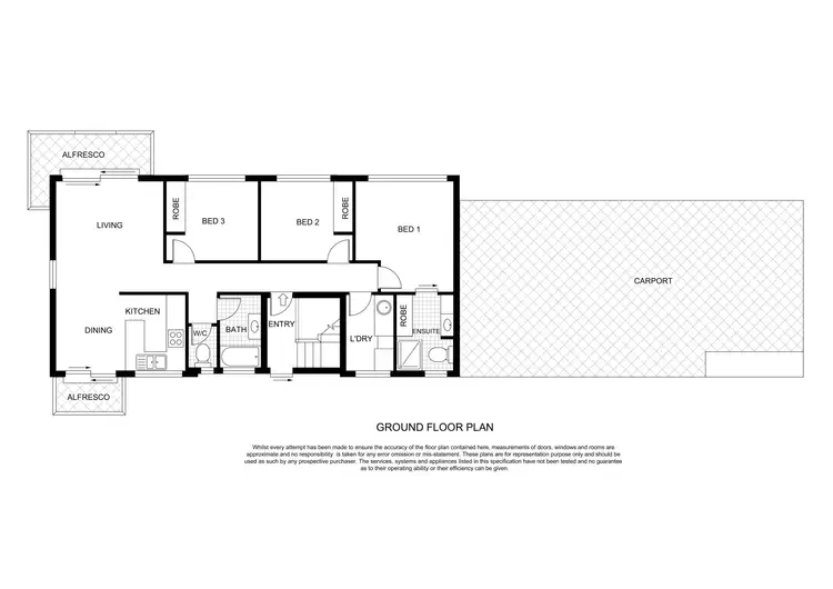 Floorplan of Homely apartment listing, 1/2 Avoca Place, Fisher ACT 2611