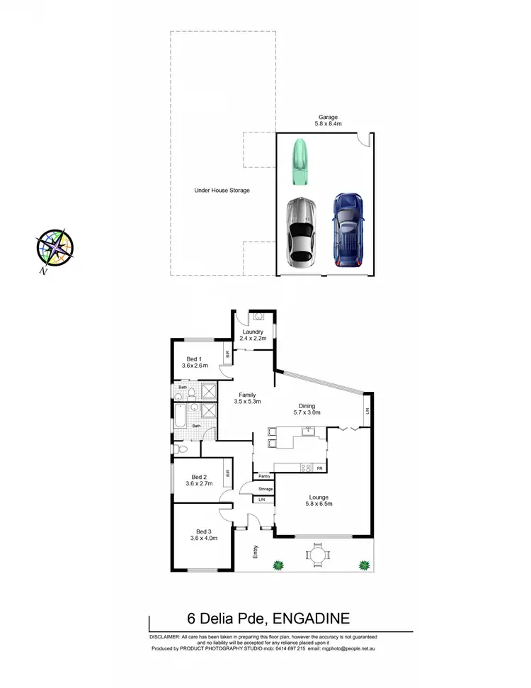 Floorplan of Homely house listing, 6 Delia Parade, Engadine NSW 2233
