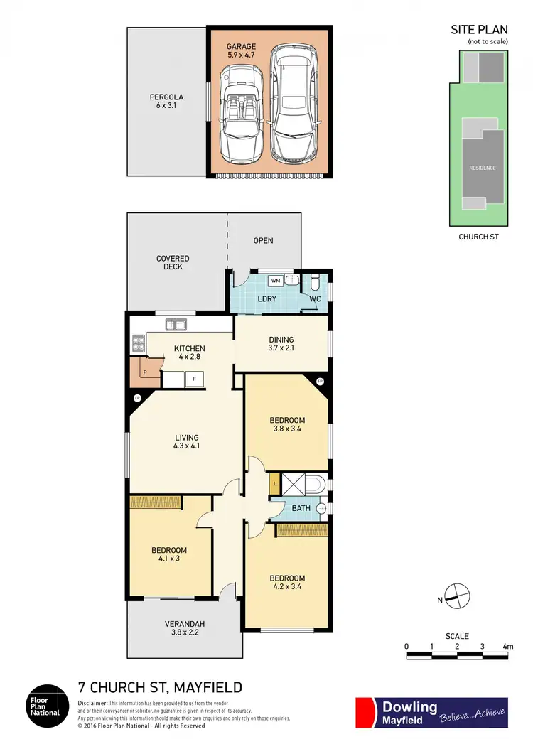 Floorplan of Homely house listing, 7 Church Street, Mayfield NSW 2304