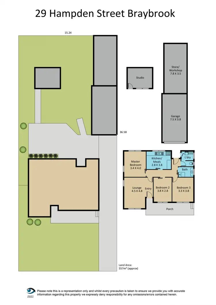 Floorplan of Homely house listing, 29 Hampden Street, Braybrook VIC 3019