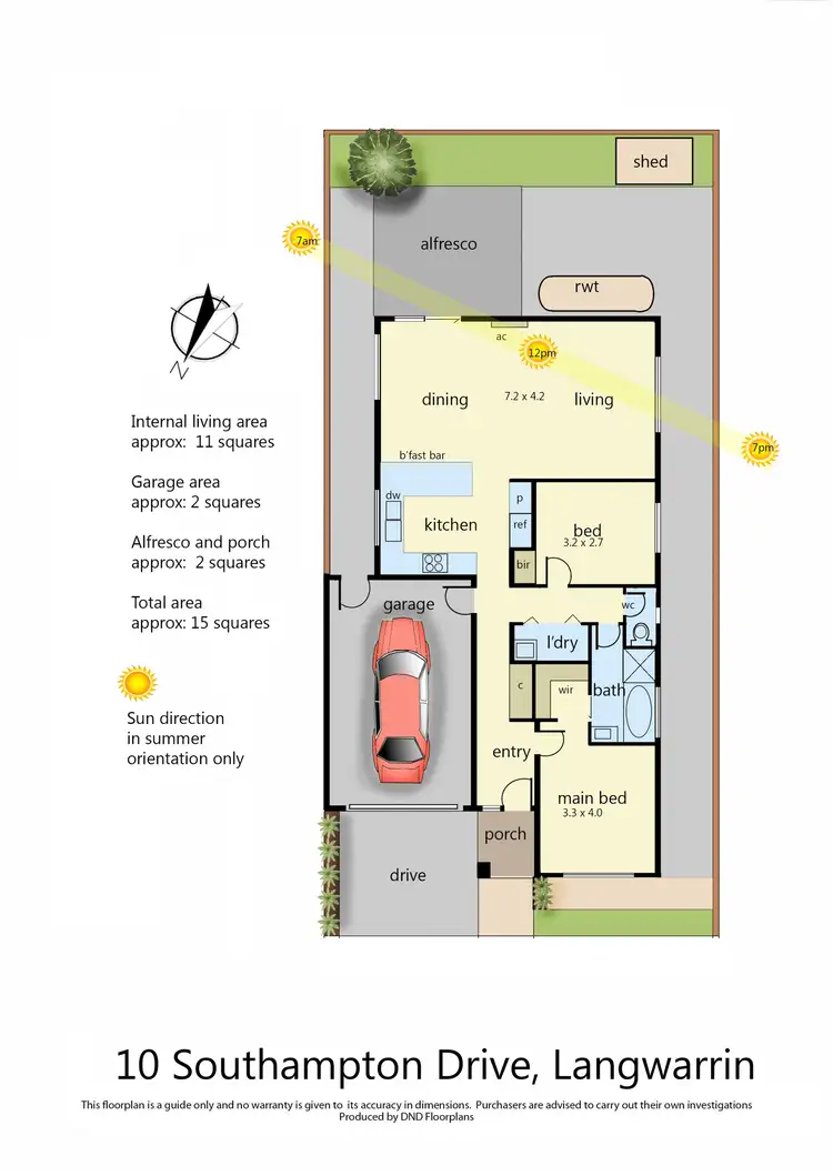 Floorplan of Homely unit listing, 10 Southampton Drive, Langwarrin VIC 3910