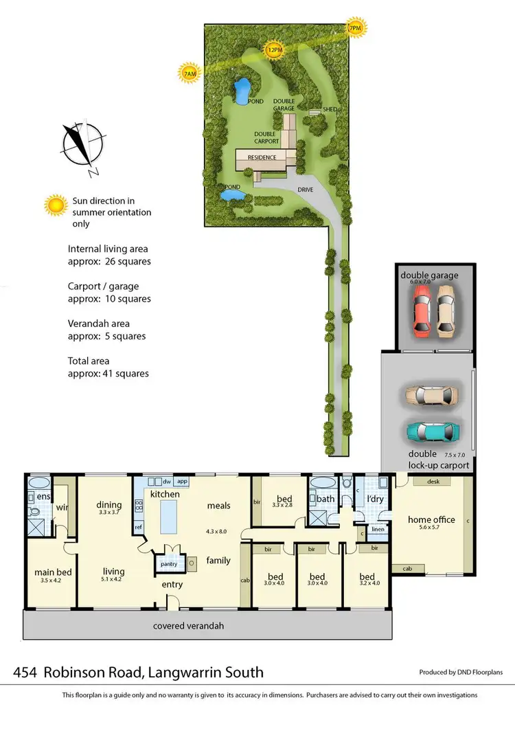 Floorplan of Homely house listing, 454 Robinsons Road, Langwarrin South VIC 3911