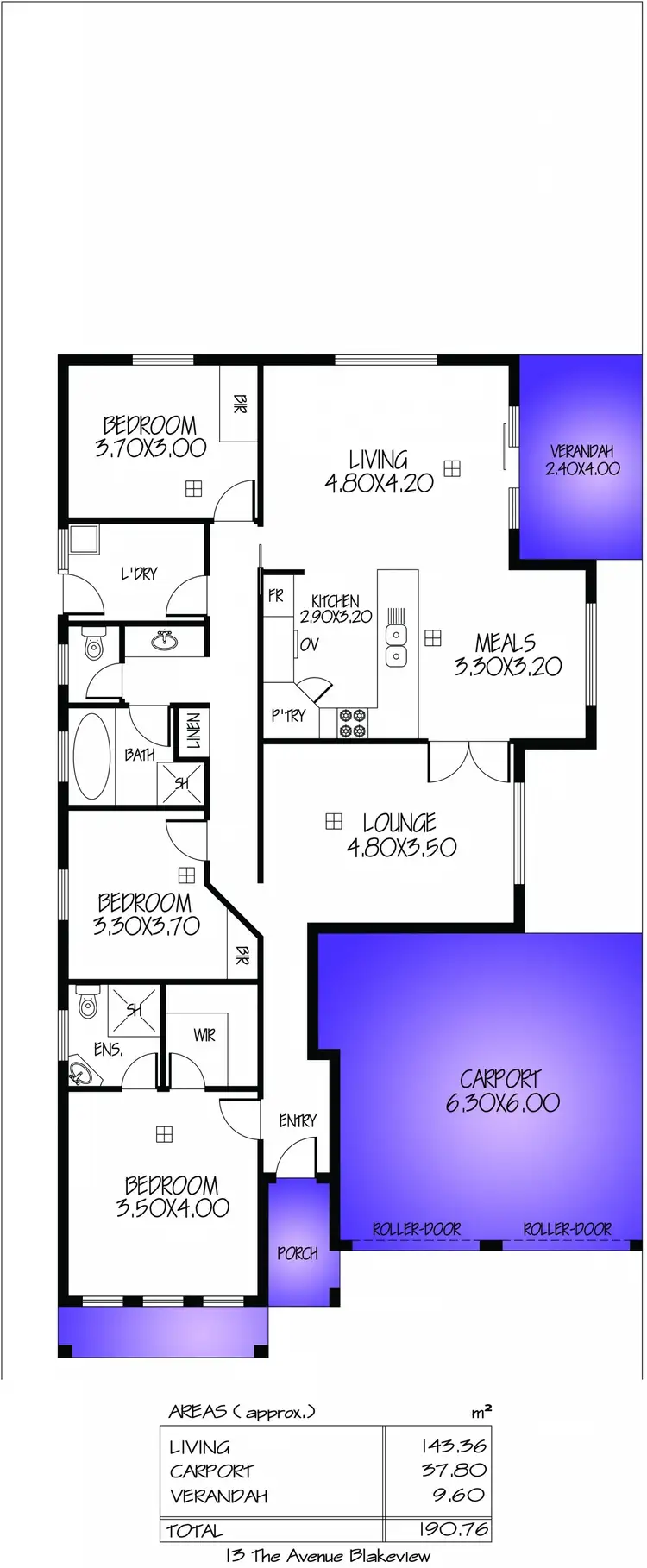 Floorplan of Homely house listing, 13 The Avenue (Blakes Crossing), Blakeview SA 5114