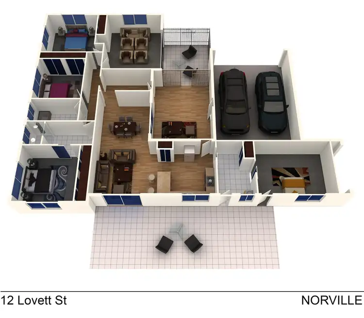 Floorplan of Homely house listing, 12 Lovett Street, Norville QLD 4670