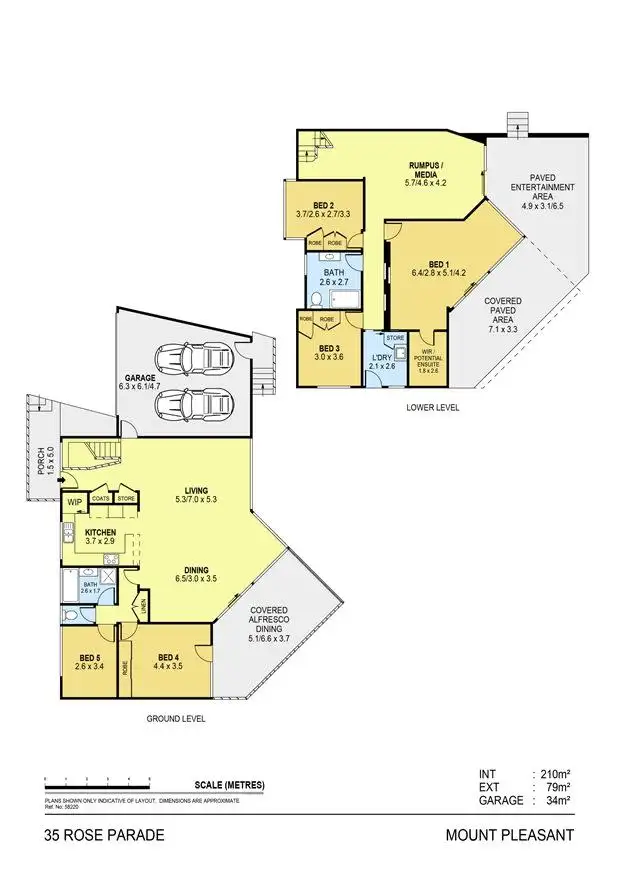 Floorplan of Homely house listing, 35 Rose Pde, Mount Pleasant NSW 2519